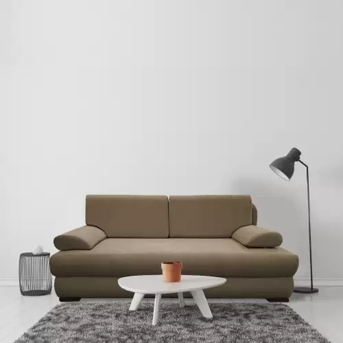 Canapea extensibila, lada de depozitare, Oro, Maro