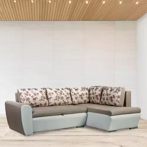 Coltar extensibil, modular cu lada depozitare Hermes Beige