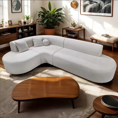 Coltar living semirotund- Kaia