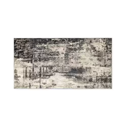 Covor Modern, Elegant, 240x340cm, gros si pufos, SHINNY V3, Negru/Gri/Alb