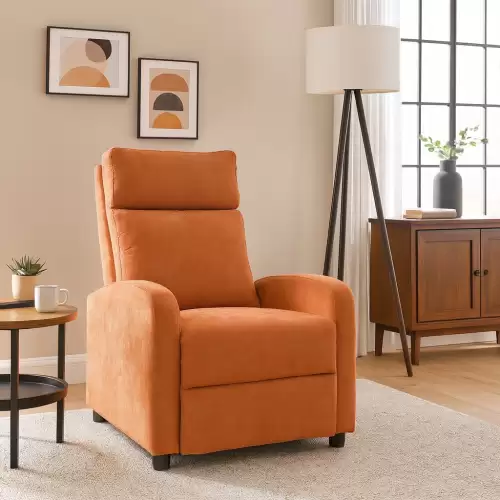 Fotoliu Recliner Premium, Confort Maxim, Design Elegant, Portocaliu