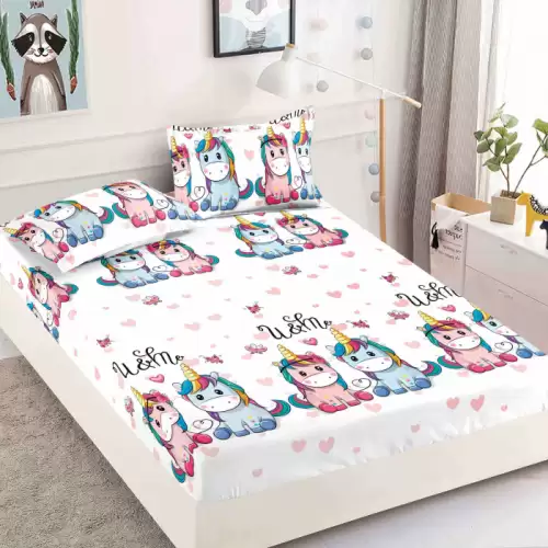 Husa Din Bumbac Tip Finet Cu Elastic 1 Persoana, MeU