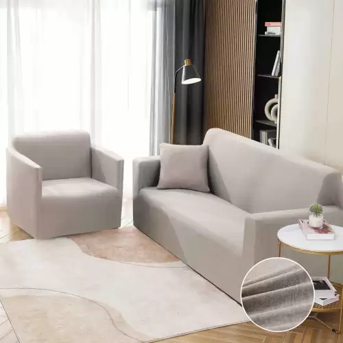 Husa Elastica Pentru Canapea 2 Locuri - M - Jojo Home, Grej