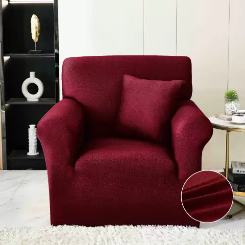 Husa Elastica Pentru fotoliu cu brate, Jojo Home, Visiniu