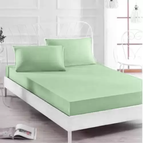 Husa saltea 180x200cm, cu elastic, Jersey, Vernil