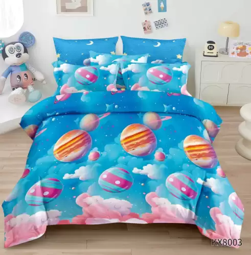 Lenjerie de Pat 1 Persoana Finet Premium cu Model Animat