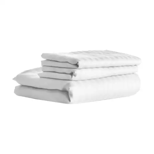 Lenjerie de pat Bumbac Damasc, alba, King Size