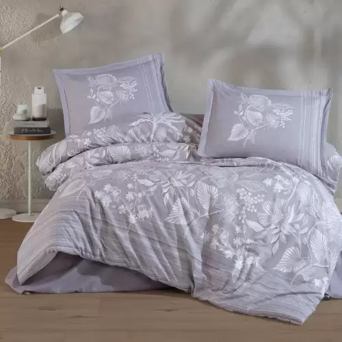 Lenjerie de pat ranforce clasy king size (nera)