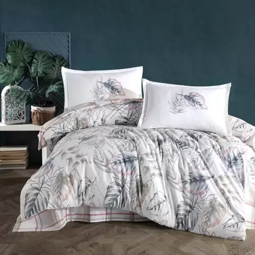 Lenjerie de pat ranforce clasy king size (nessa)