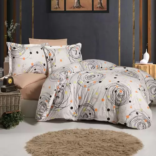 Lenjerie de pat ranforce clasy king size (rnf_18)