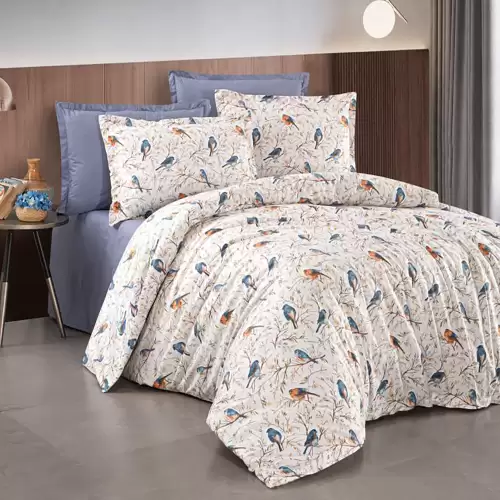 Lenjerie de pat ranforce clasy king size (rnf_43)