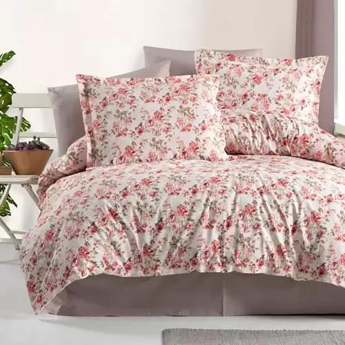 Lenjerie de pat ranforce clasy king size (rnf_44)