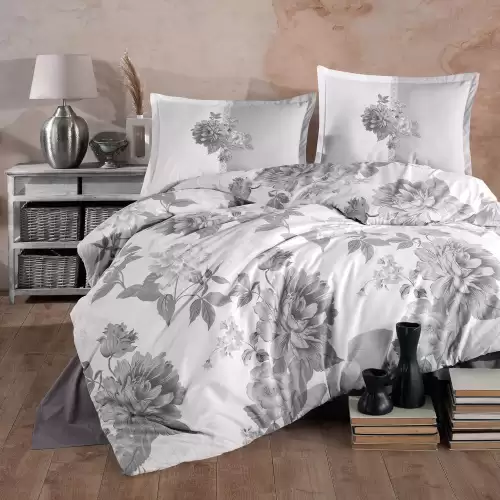 Lenjerie de pat ranforce clasy king size (rohan v1)