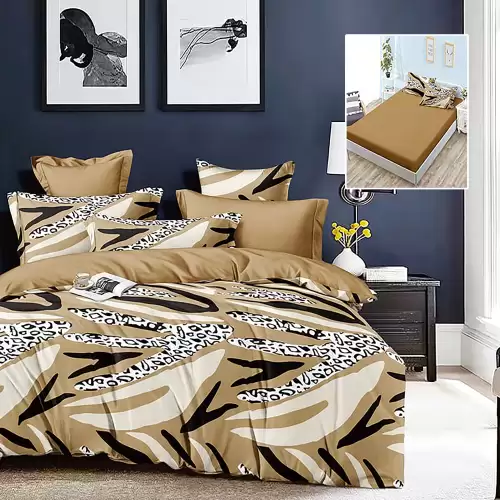 Lenjerie finet 6 piese cu husa - 160x200 si 180x200 (hf6p232)