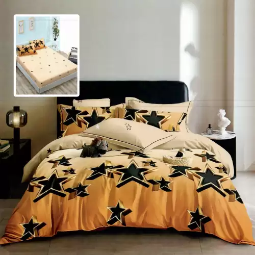 Lenjerie finet 6 piese cu husa - 160x200 si 180x200 (hf6p270)