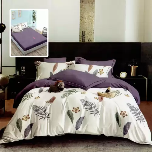 Lenjerie finet 6 piese cu husa - 160x200 si 180x200 (hf6p280)