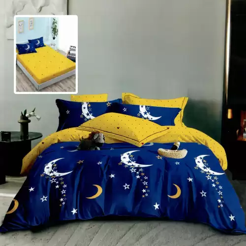 Lenjerie finet 6 piese cu husa - 160x200 si 180x200 (hf6p287)