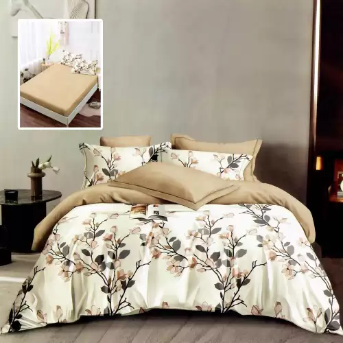 Lenjerie finet 6 piese cu husa - 160x200 si 180x200 (hf6p299)