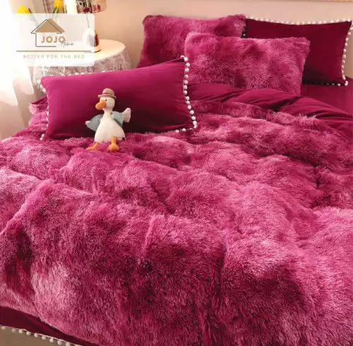 Lenjerie pat dublu Cocolino Fluffy, super pufoasa, 6 piese