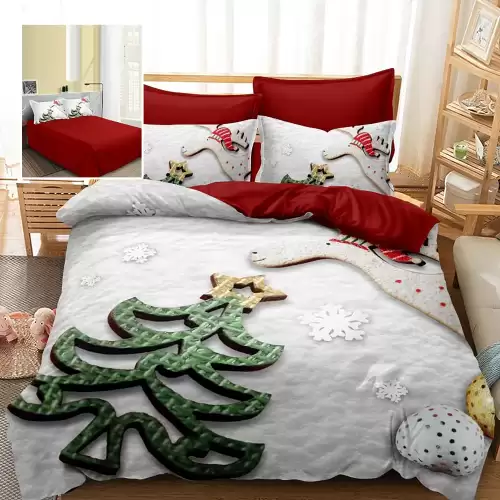 Lenjerie pat finet 3d 6 piese craciun f-xmas95