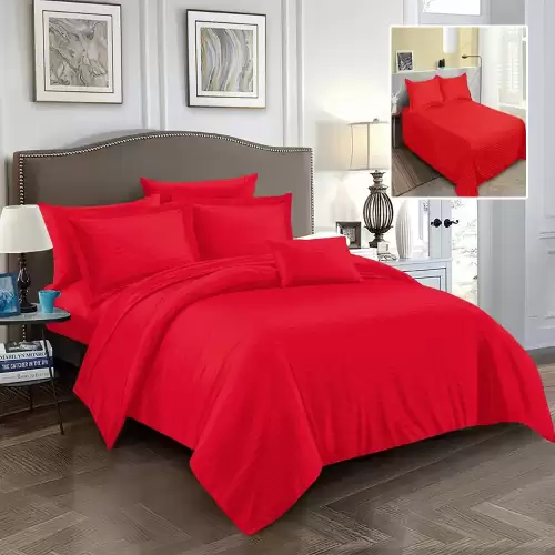 Lenjerii de pat damasc-policoton 6 piese (6dp44)