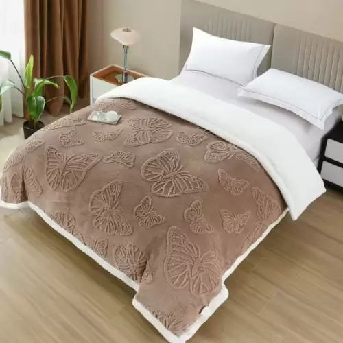 Patura Cocolino cu Fermoar si Blanita , Fluturi 3D