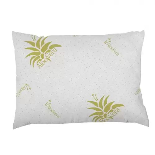 Perna, 50x70cm, Aloe Vera, Microfibra, Alb