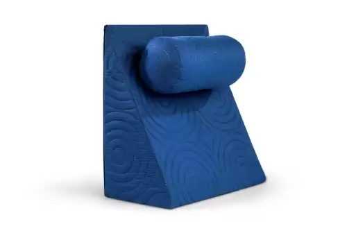 Perna Relax TV 60x68x30cm, ortopedica pentru citit, antireflux, cu husa detasabila, confortabila si rezistenta, lavabila la 40 grade, Albastru