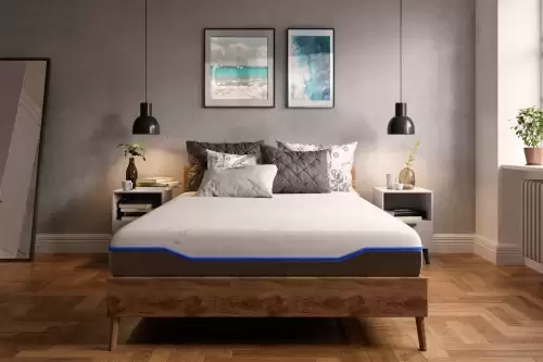 Saltea cu memorie și arcuri individuale Domine Tencel Ultra Pocket Multilayer 140x200, înălțime 24 cm, husă detașabilă, fermitate medie