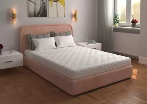 Saltea cu spumă poliuretanică 7 Zone SOMNART 180x200, înălțime 17 cm, ortopedică, husă detașabilă cu fermoar, fermitate medie