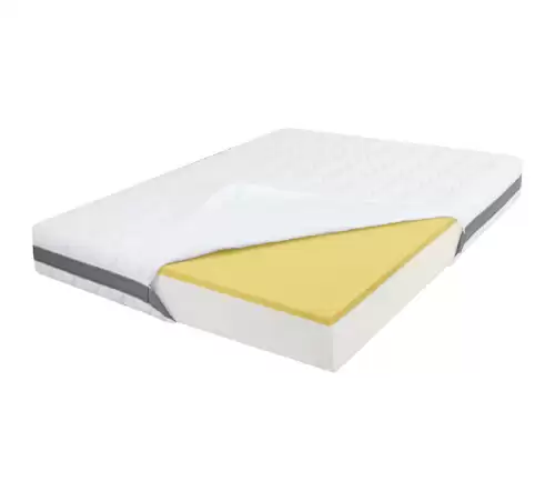Saltea de Pat Ortopedica din Spuma cu Memorie 100 x 190 - Memory 15+5+1, Fara Arcuri, Ioni de Argint