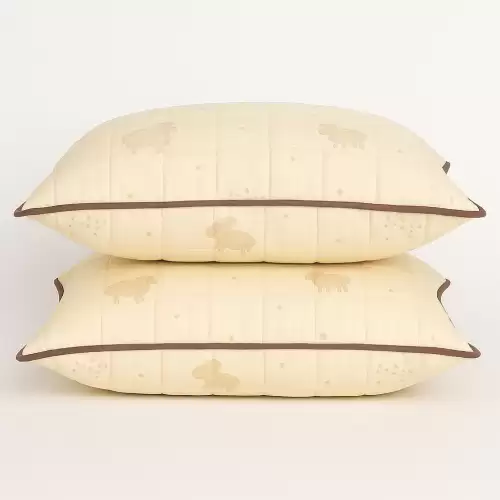 Set 2 perne matlasate umplute cu LANA Wooltex, dreptunghiulare 50x70 cm, Fabricate in Romania