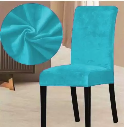 Set 6 huse universale pentru scaun Velvet , bleu