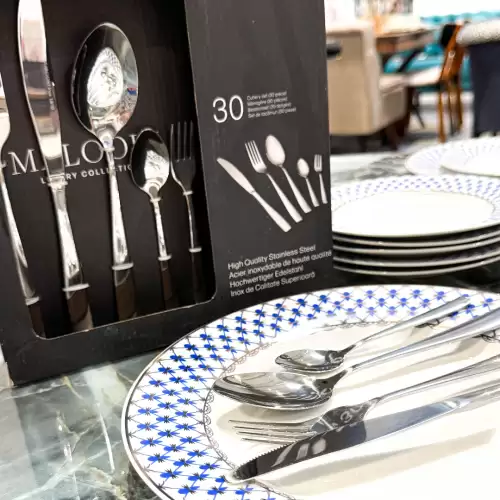 Set de Tacamuri, 30 de piese, Argintii