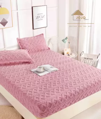 Set husa de pat cu elastic Cocolino tip tricotaj + 2 fete de perna