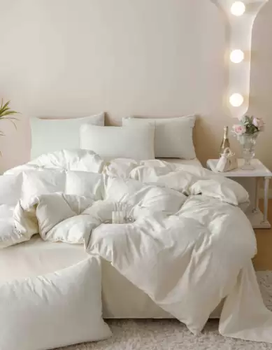 Set Lenjerie Pat Dublu 6 Piese din Jacquard Finetat, Lux si Confort